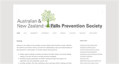 Desktop Screenshot of anzfallsprevention.org