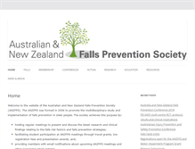 Tablet Screenshot of anzfallsprevention.org